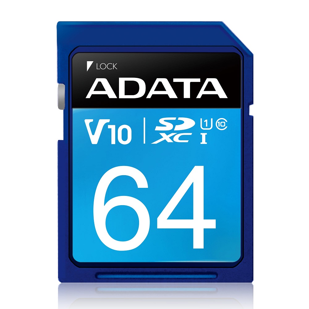 Foto 1 | Memoria Sd Adata Class 10 64 Gb Azul Asdx64guicl10-r