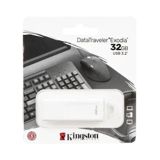 Foto 5 | Memoria Usb 32gb Kingston con Tapa Dtx color Blanco