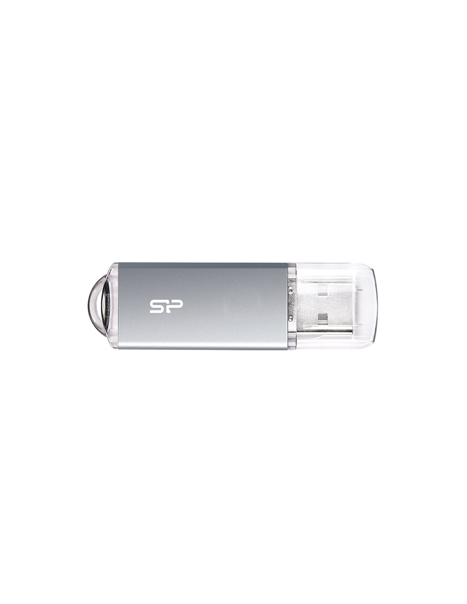 Foto 3 pulgar | Memoria USB Silicon Power Plateada USB 2.0 Ultima 16 gb