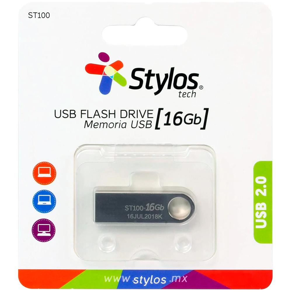 Foto 7 pulgar | Memorias Usb Stylos de 16 Gb 10 Piezas
