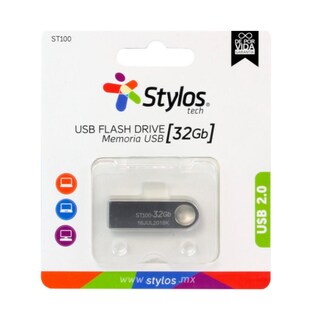 Foto 6 | Memoria USB 2.0 de 32gb Stylos STMUSB3B color Plata