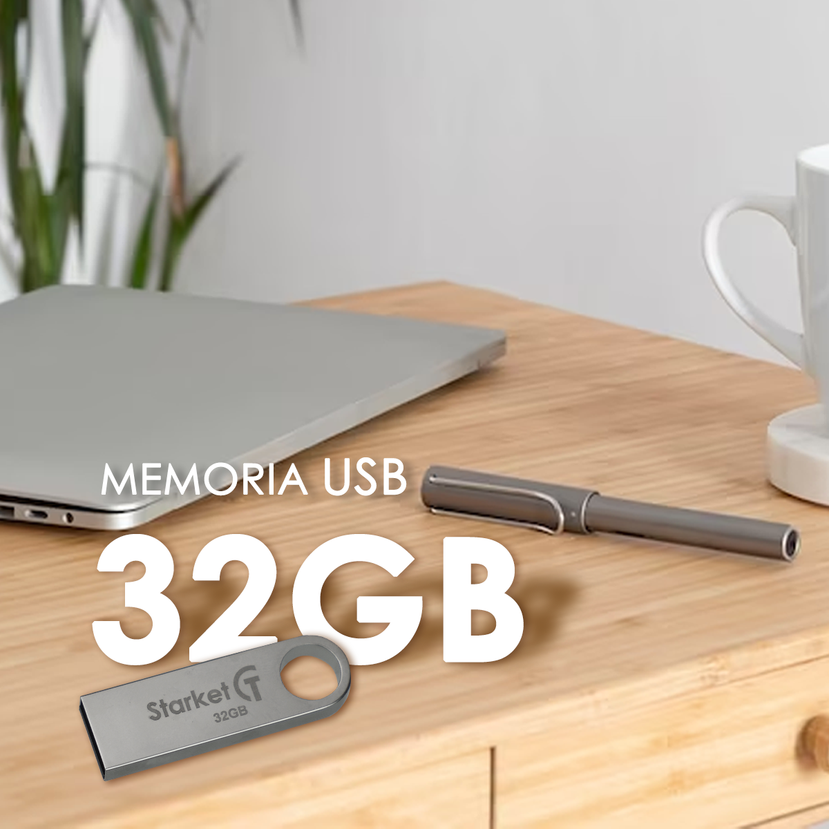 Foto 3 | Kit de 20 Memoria Usb Starket Sk-u3002 32gb 2.0 Plateado