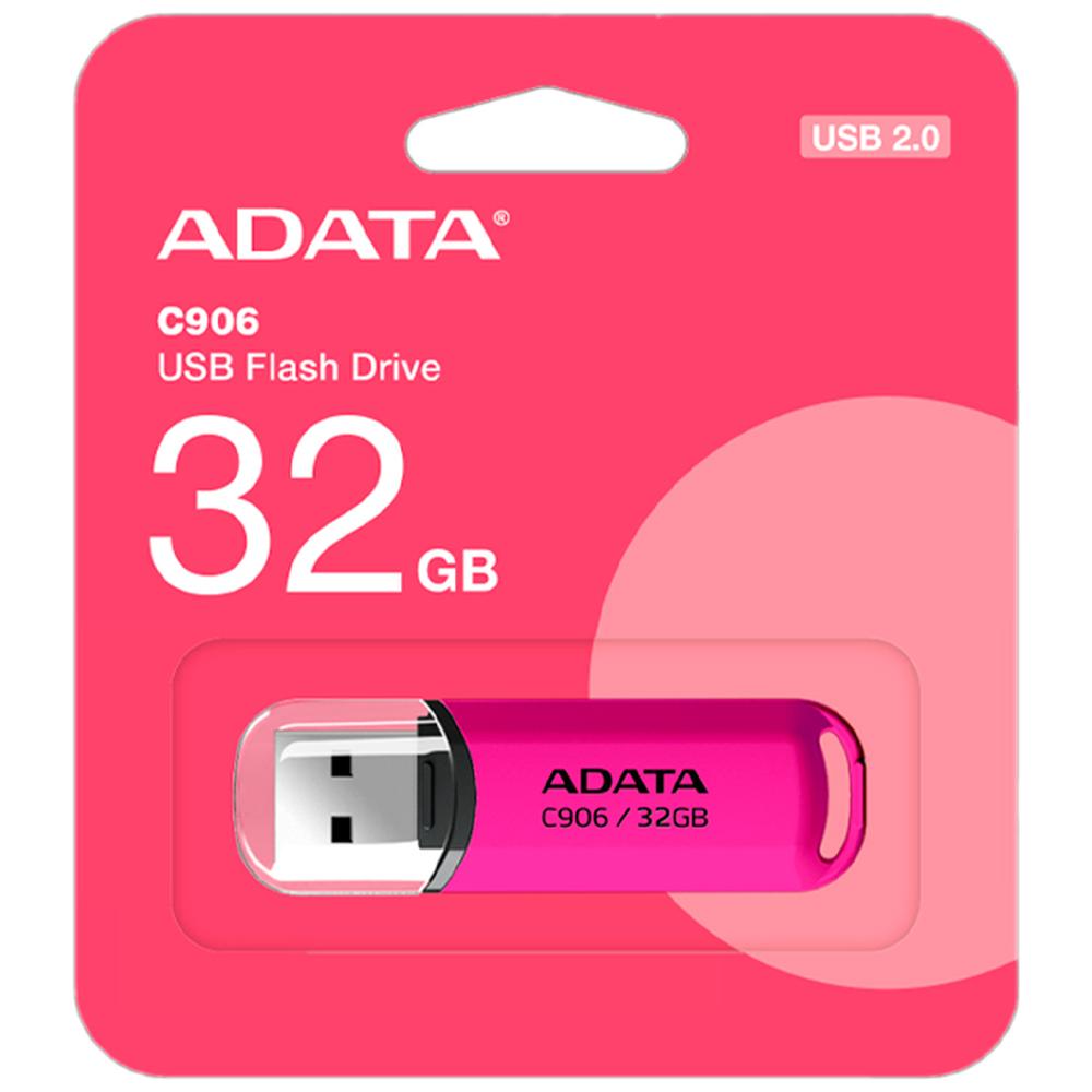 Foto 6 pulgar | Memoria Usb 32GB Adata AC906-32G-RPP C906 2.0 Flash Drive Color Rosa