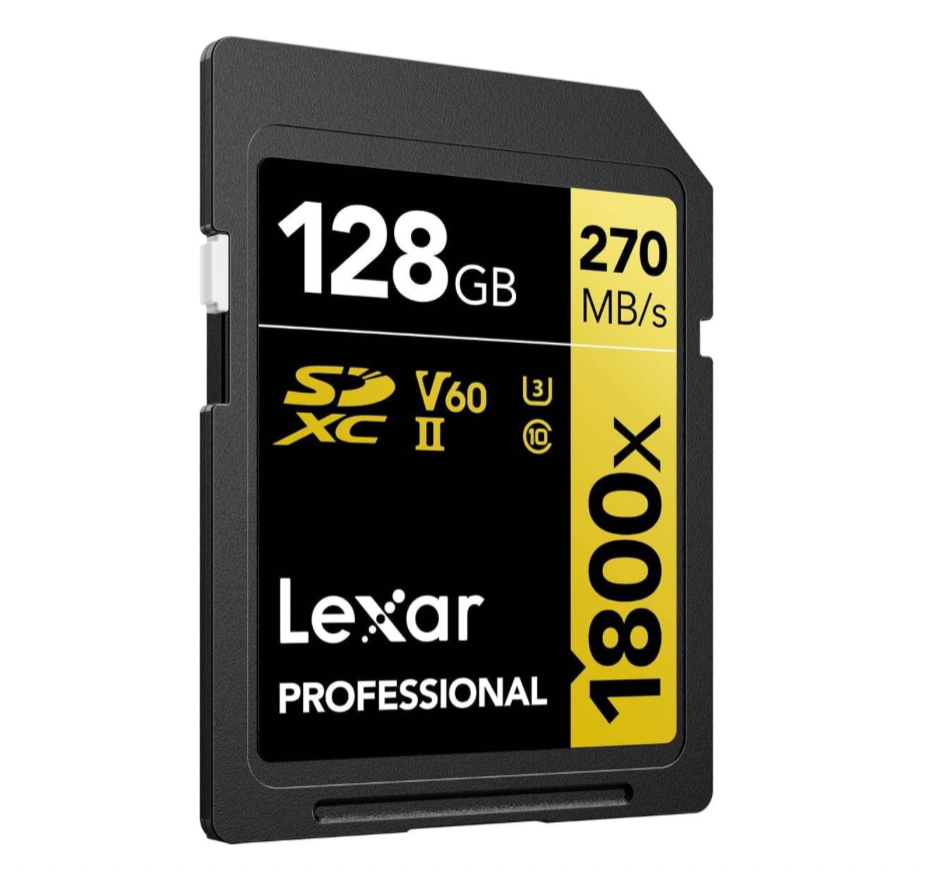 Foto 3 pulgar | Tarjeta De Memoria Profesional Lexar Sdxc 128 GB