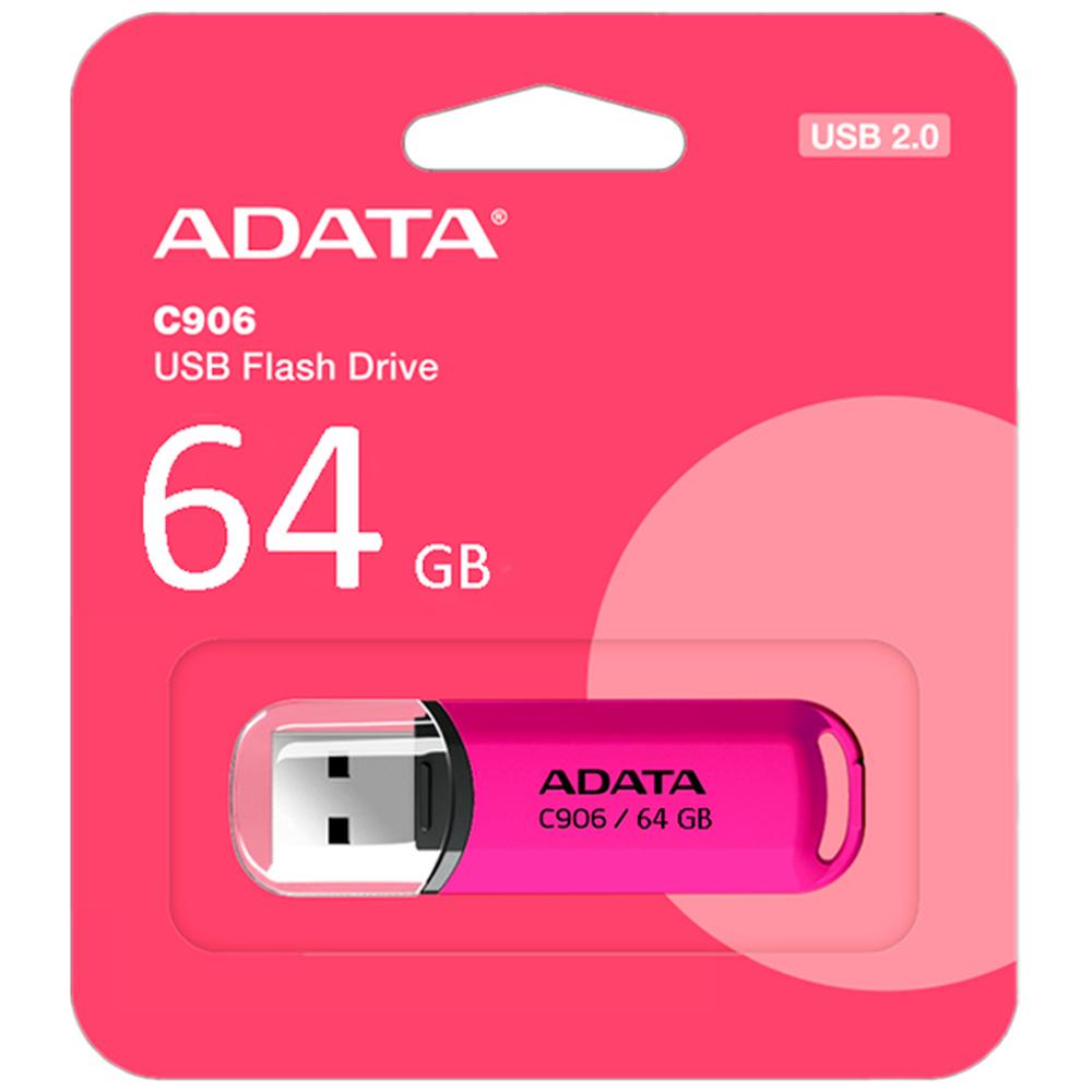 Foto 6 pulgar | Memoria Usb 64gb Adata Ac906-64g-rpp C906 2.0 Flash Drive Color Rosa