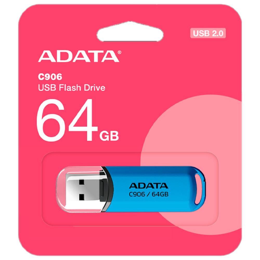 Foto 6 pulgar | Memoria Usb 64gb Adata Ac906-64g-rwb C906 2.0 Flash Drive Color Azul