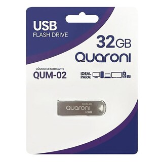 Foto 5 | Memoria Usb 32gb Quaroni 2.0 Metálica Qum-02
