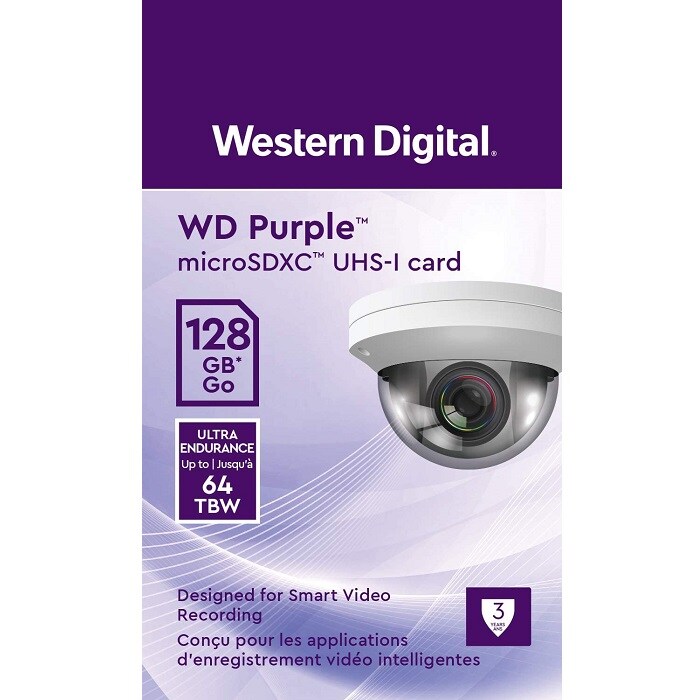 Foto 3 | Memoria Microsd 128gb Western Digital Wd Purple Sd Qd101 Sdxc Clase 10 Wdd128g1p0c