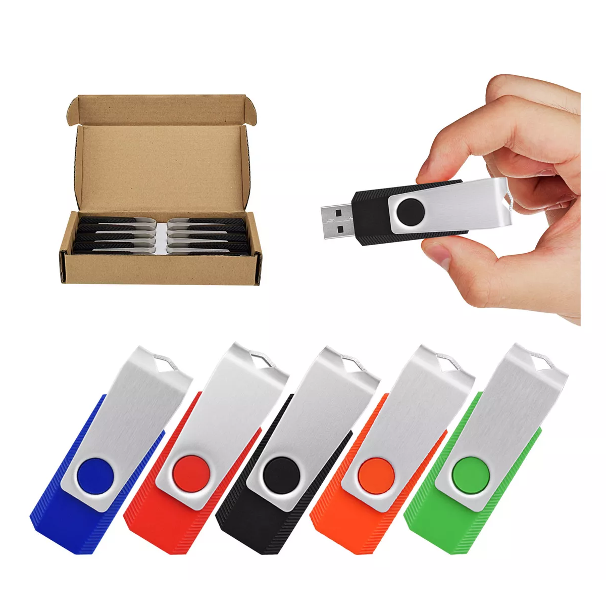 Foto 4 | Memoria Usb 32gb 2.0 5 Piezas Colores