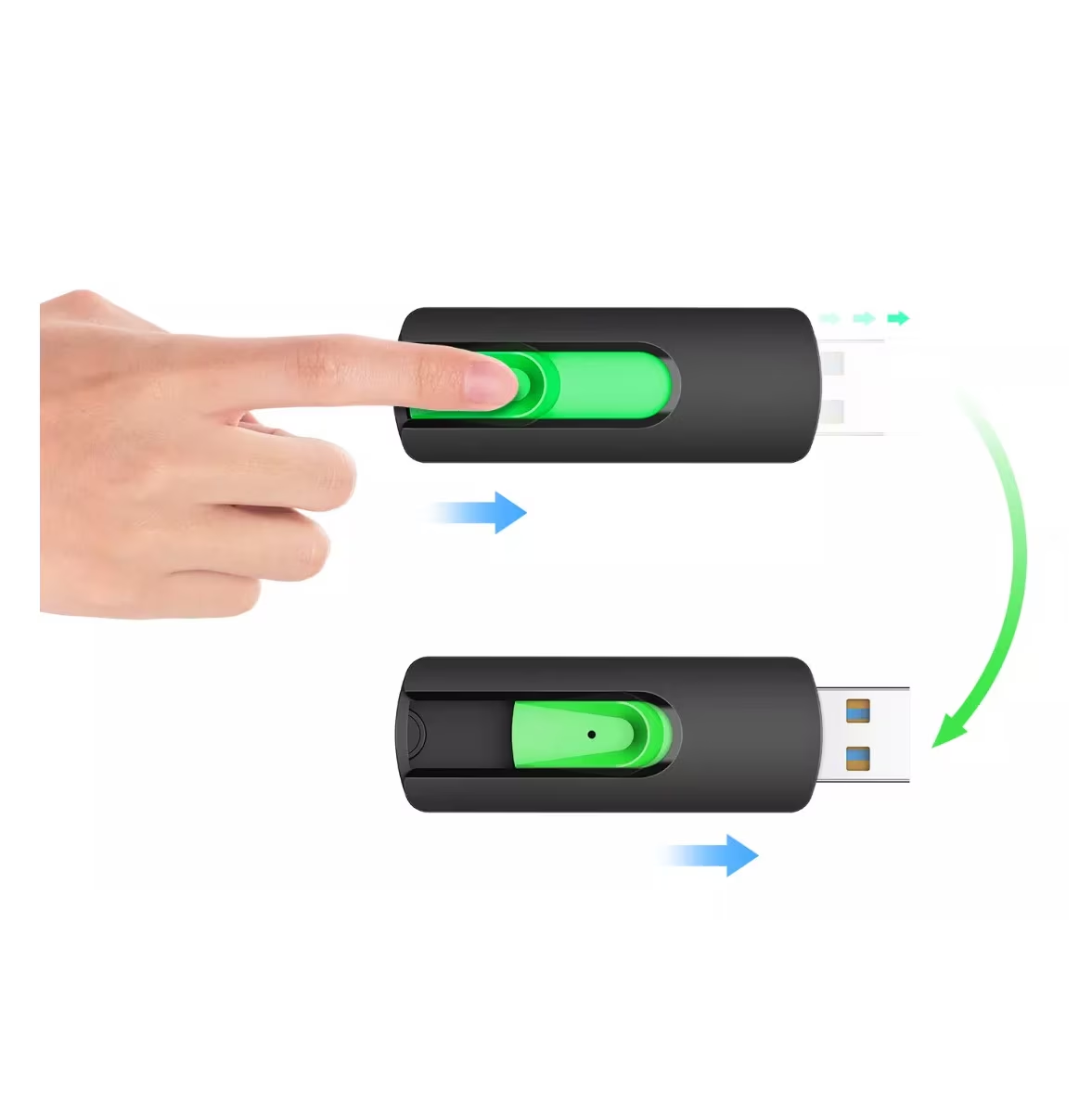 Foto 5 pulgar | 5 Piezas Memoria Usb 2.0 Topesel De 64 Gb, Negro