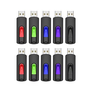 Foto 1 | Memoria USB 2.0 Topesel de 8 GB Plateado 10 Piezas