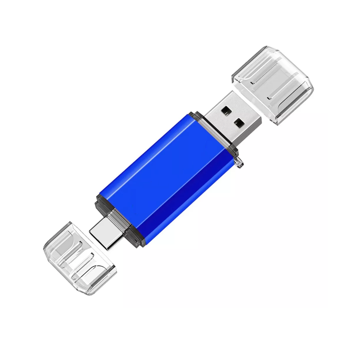 Foto 2 pulgar | Memoria USB Tipo C 64 Gb 2 En 1 para Celular/pc Classic Type-tc Azul