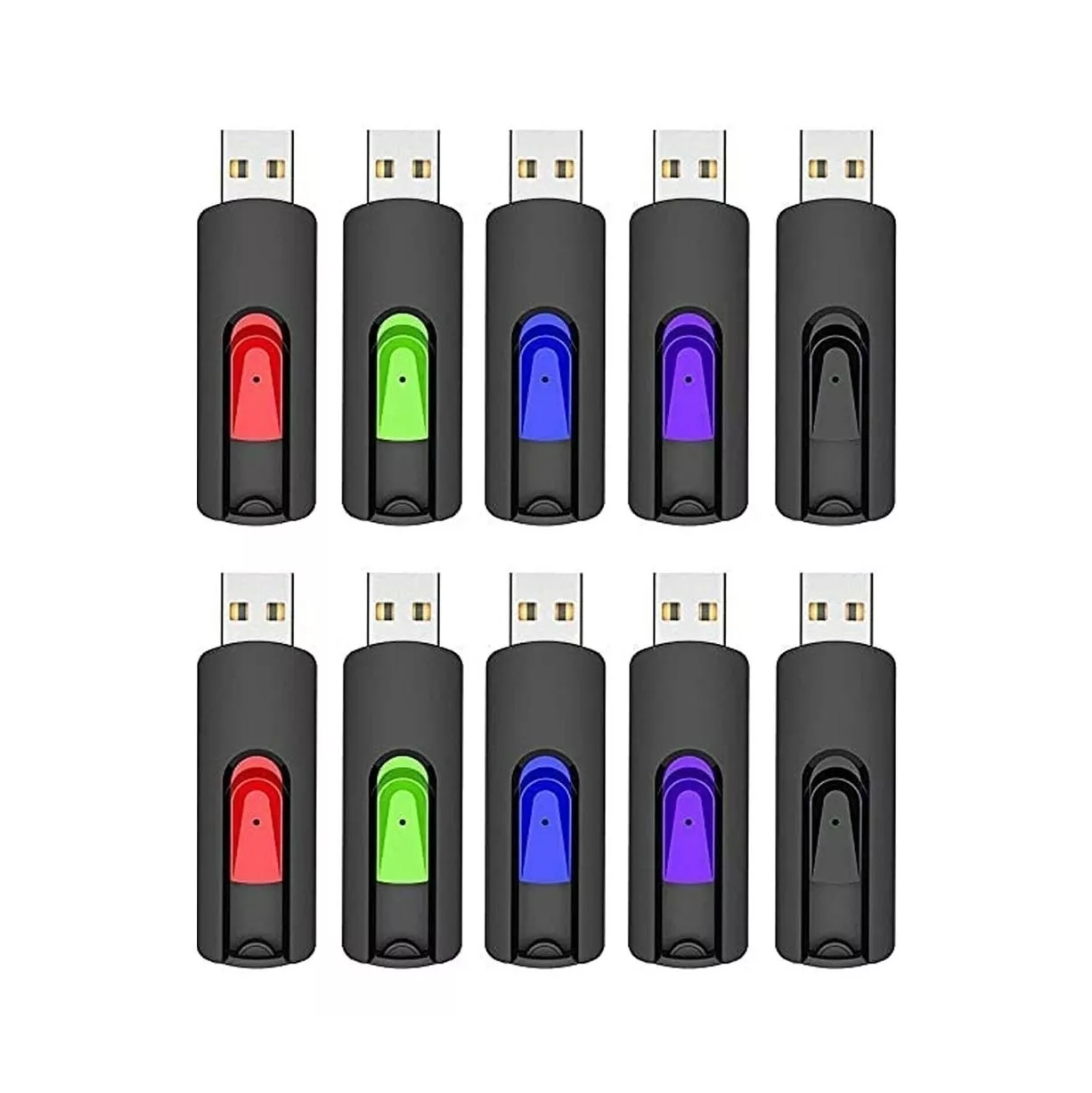 Foto 4 pulgar | Kit 20 Memoria USB 2.0 Flash Negro
