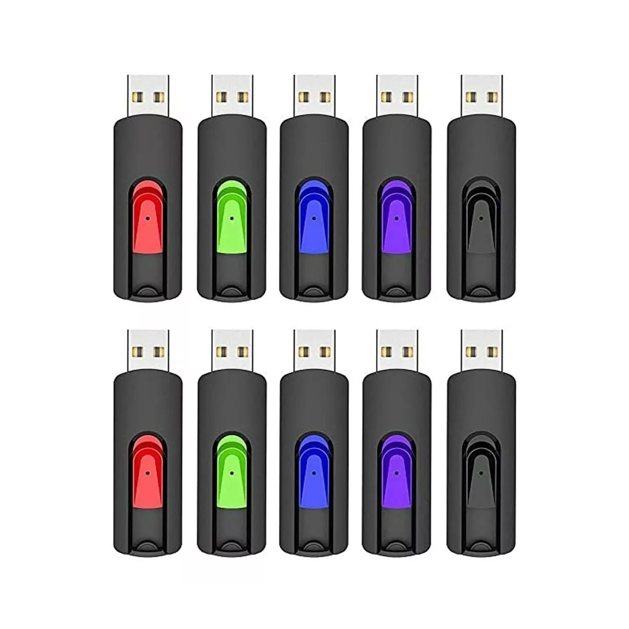 Memorias USB 2.0 Belug 8 GB 10 Piezas