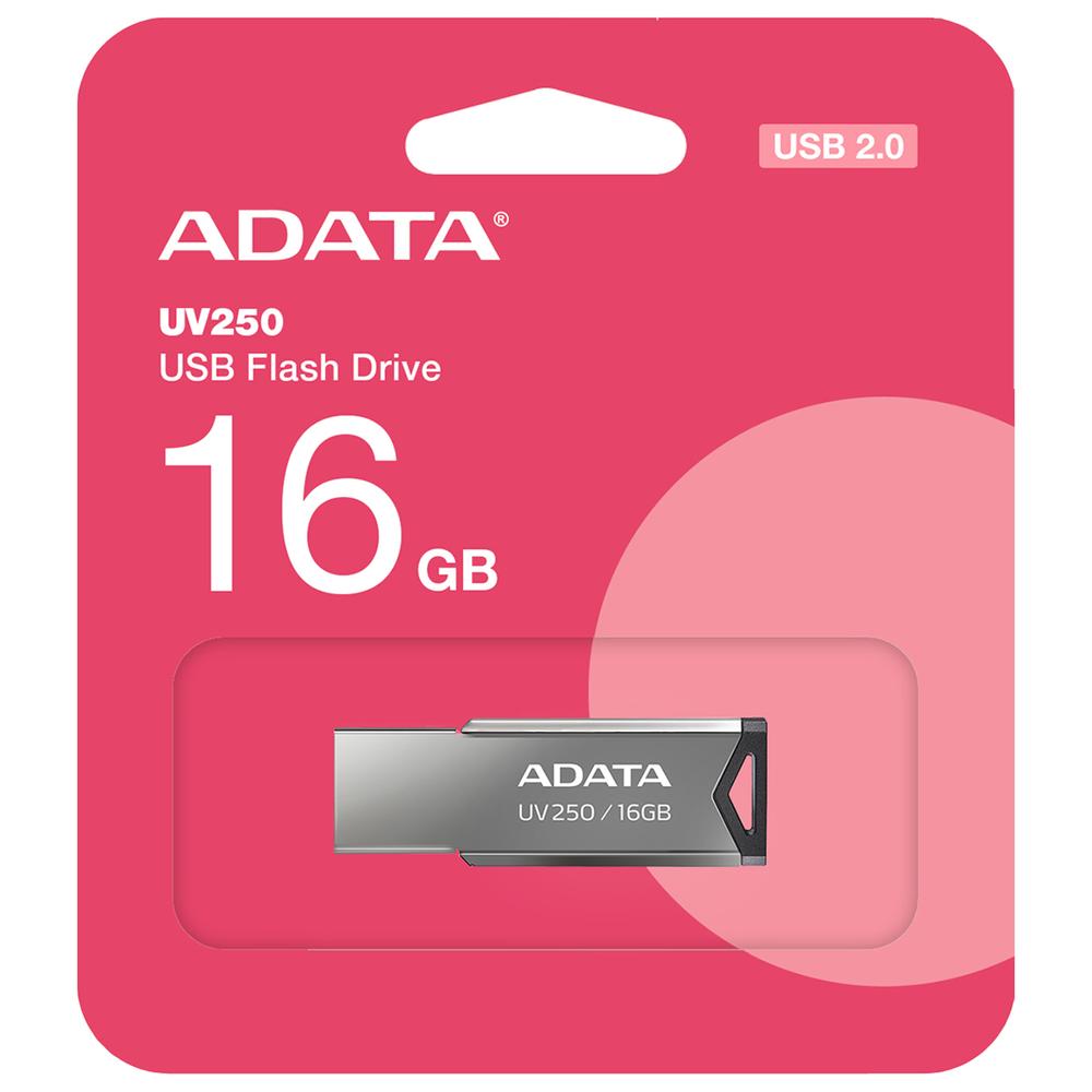 Foto 4 | Memoria USB 16 GB Adata UV250 2.0 Flash Drive Plateada