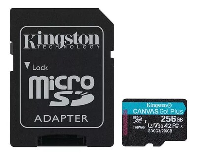 Foto 2 | Memoria Microsd Kingston Canvasgo Plus 256gb 4k U3 V30 170mb Sdcg3/256gb