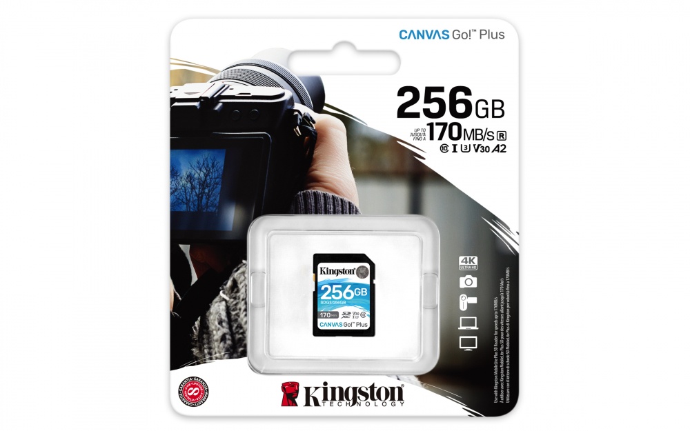 Foto 4 pulgar | Kingston Memoria Sdxc 256gb Go Plus 170r