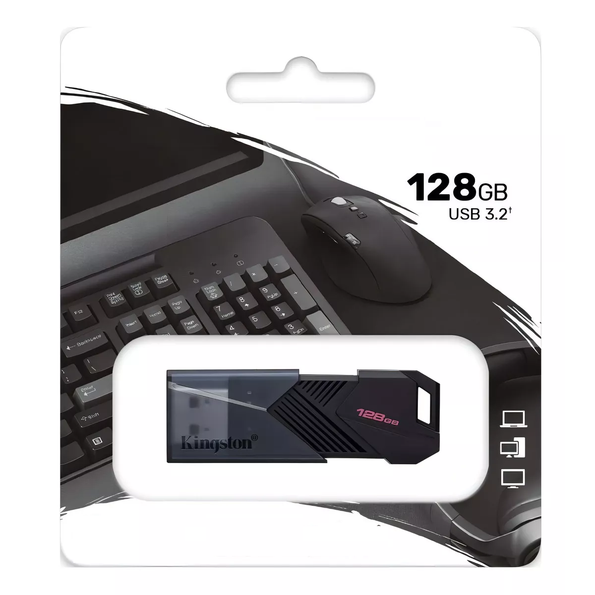 Foto 4 pulgar | Memoria Flash Usb 128 Gb 3.2 Exodia Eo Safe Imports Esi-16523 Negro