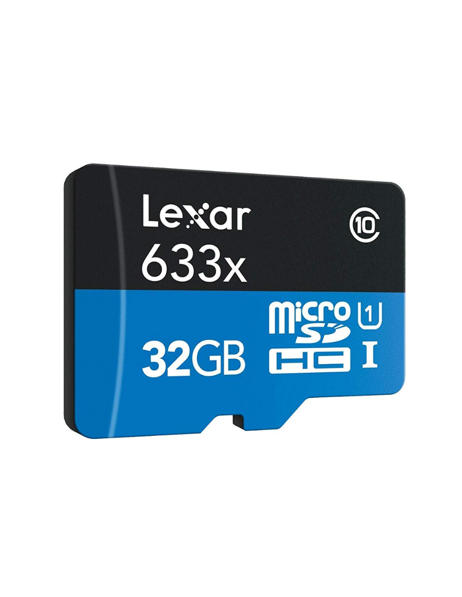 Foto 2 pulgar | Tarjeta Micro Sd 32 Gb Lexar 633x Mas Adaptador Sd Color Negro