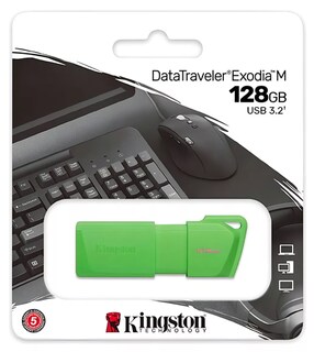 Foto 1 | Memoria Usb 128gb Kingston Datatraveler Exodia Verde 3.2