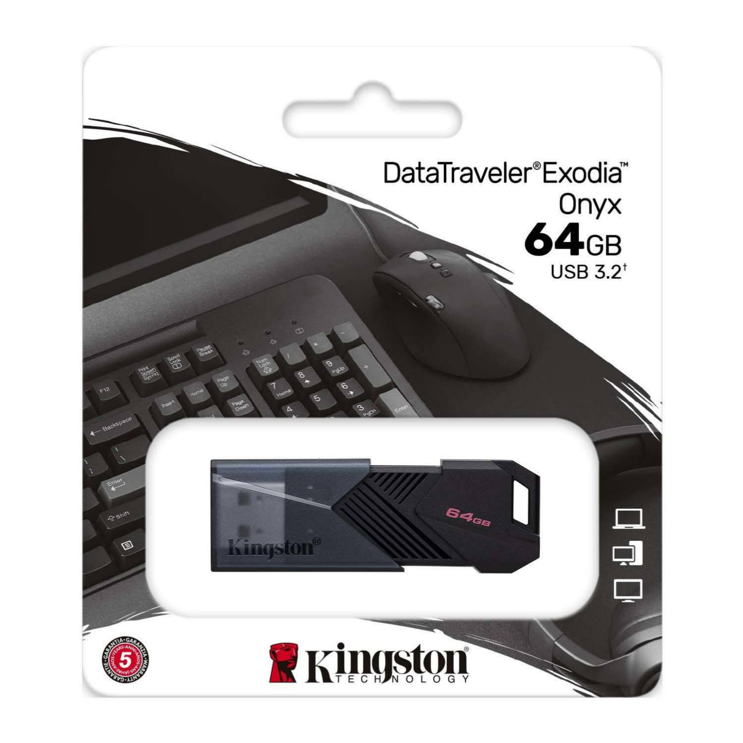 Foto 8 pulgar | Unidad Flash Kingston Datatraveler Exodia Onyx 64 Gb X50 - Venta Internacional.