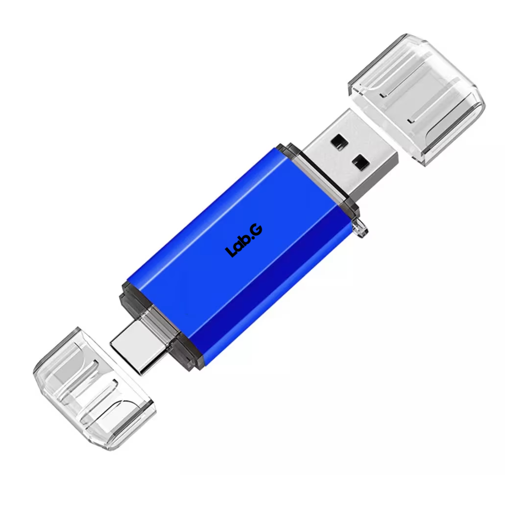 Foto 2 pulgar | Memoria Usb Tipo C 64 Gb 2 en 1 para Celular/Pc Classic Type-tc Azul