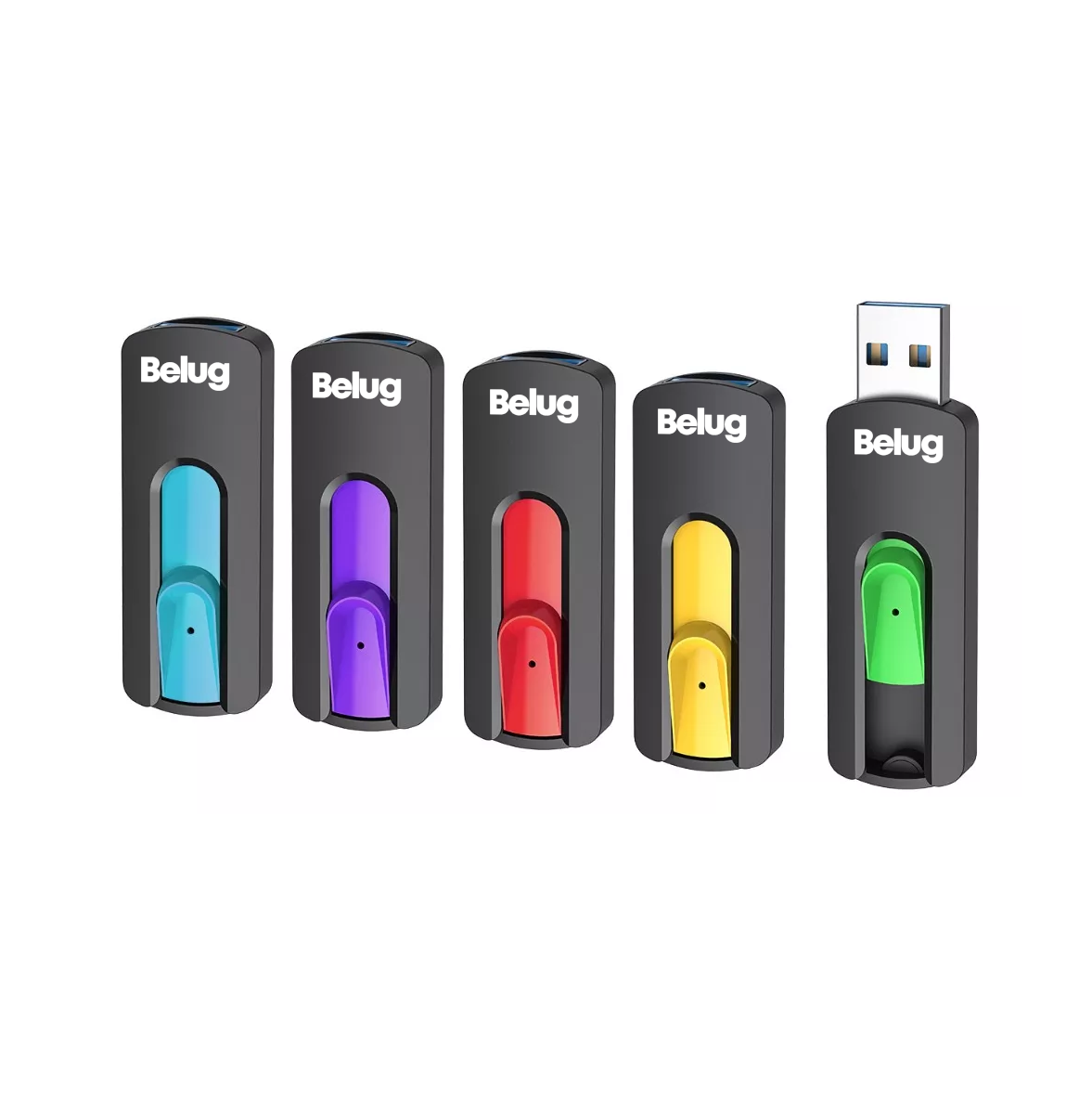 Foto 2 pulgar | 5 Piezas Memoria Usb 2.0 Topesel De 64 Gb, Negro Belug