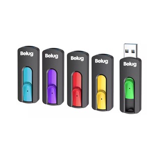 Foto 1 | 5 Piezas Memoria Usb 2.0 Topesel De 64 Gb, Negro Belug