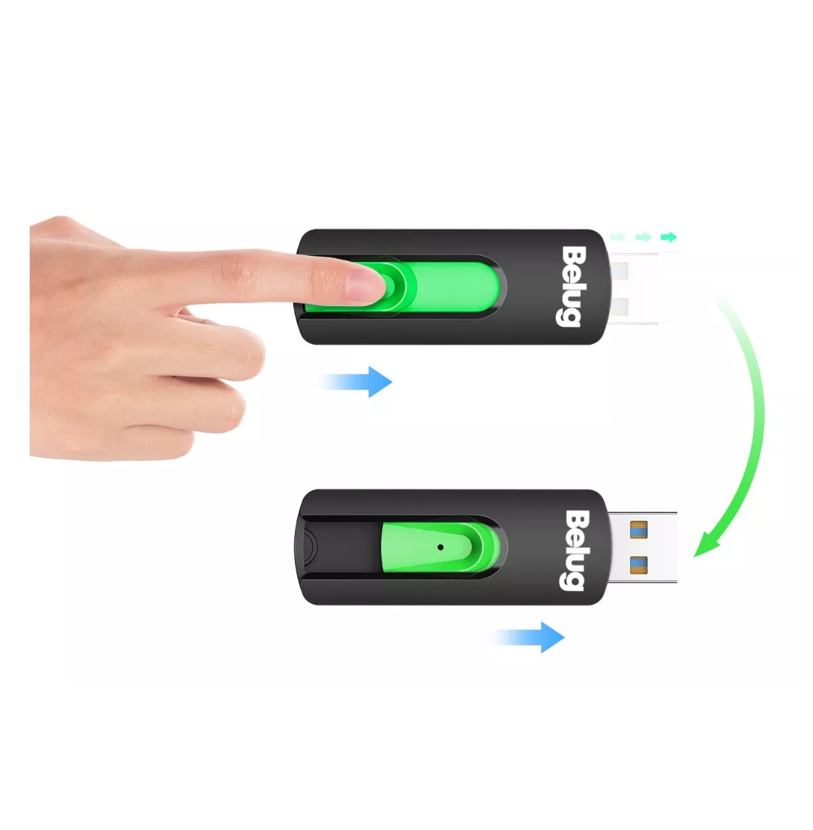 Foto 4 pulgar | 5 Piezas Memoria Usb 2.0 Topesel De 64 Gb, Negro Belug
