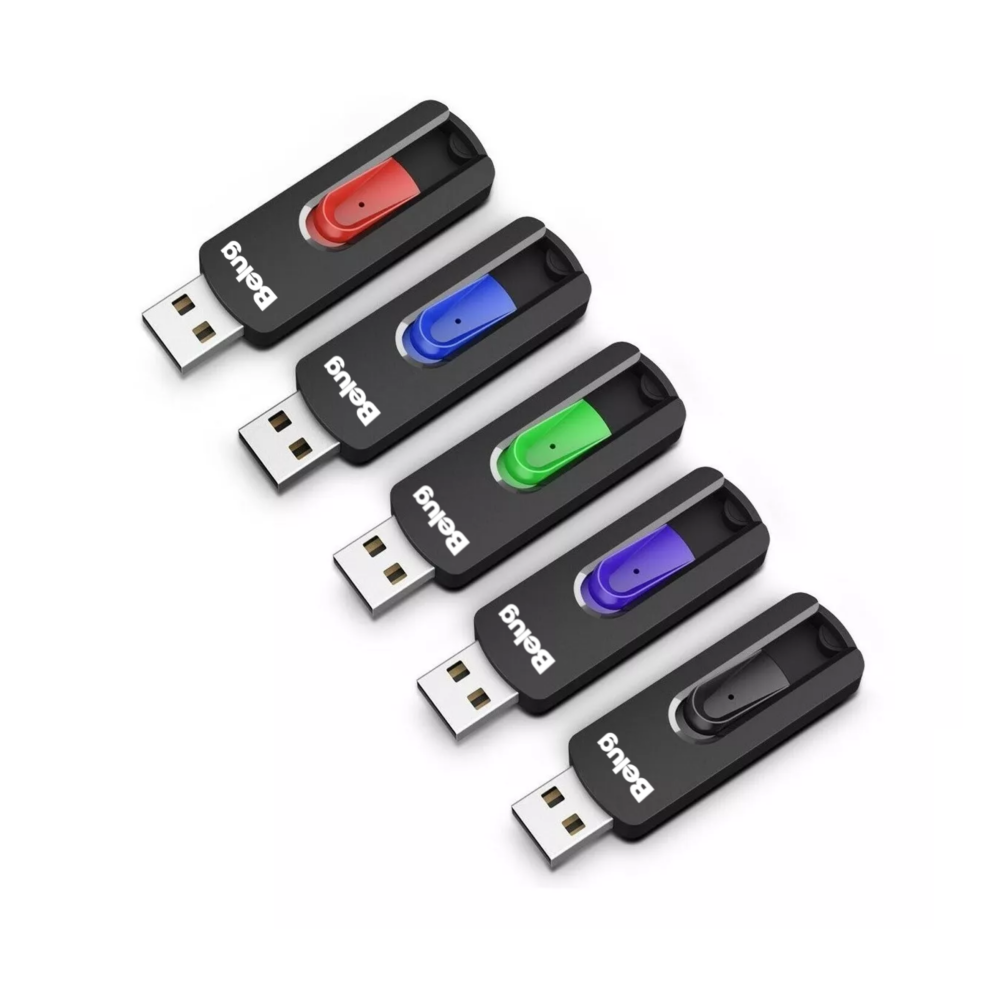 Foto 3 pulgar | Memoria Usb 2.0 De 8 Gb, Plateado, 10 Piezas Belug