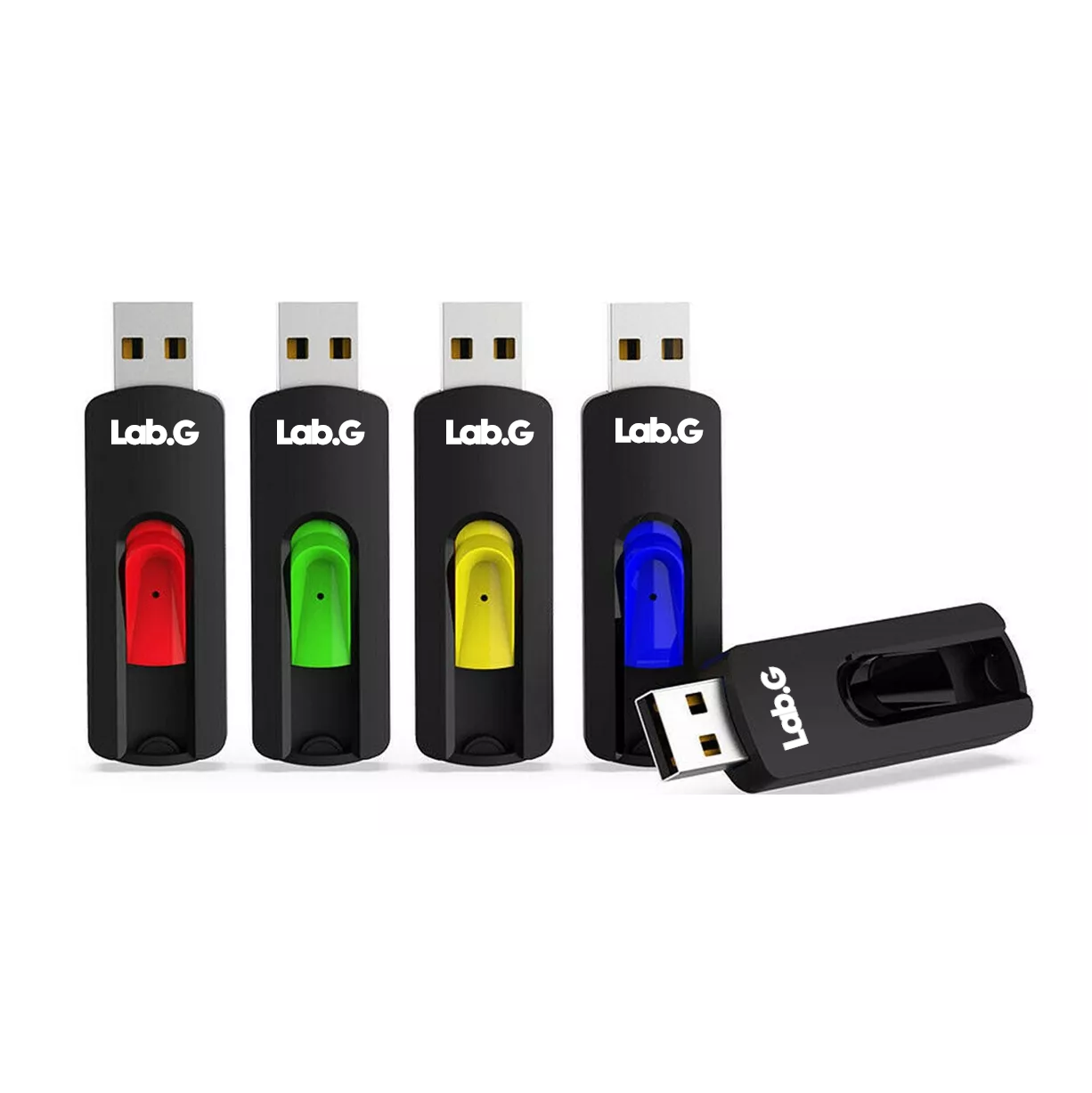 Foto 2 pulgar | Memorias Usb 32gb 2.0 Lab.g Paquete De 5 Negro