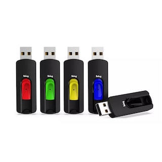 Foto 1 | Memorias Usb Belug 32gb 2.0 Paquete De 5 Negro Multicolor