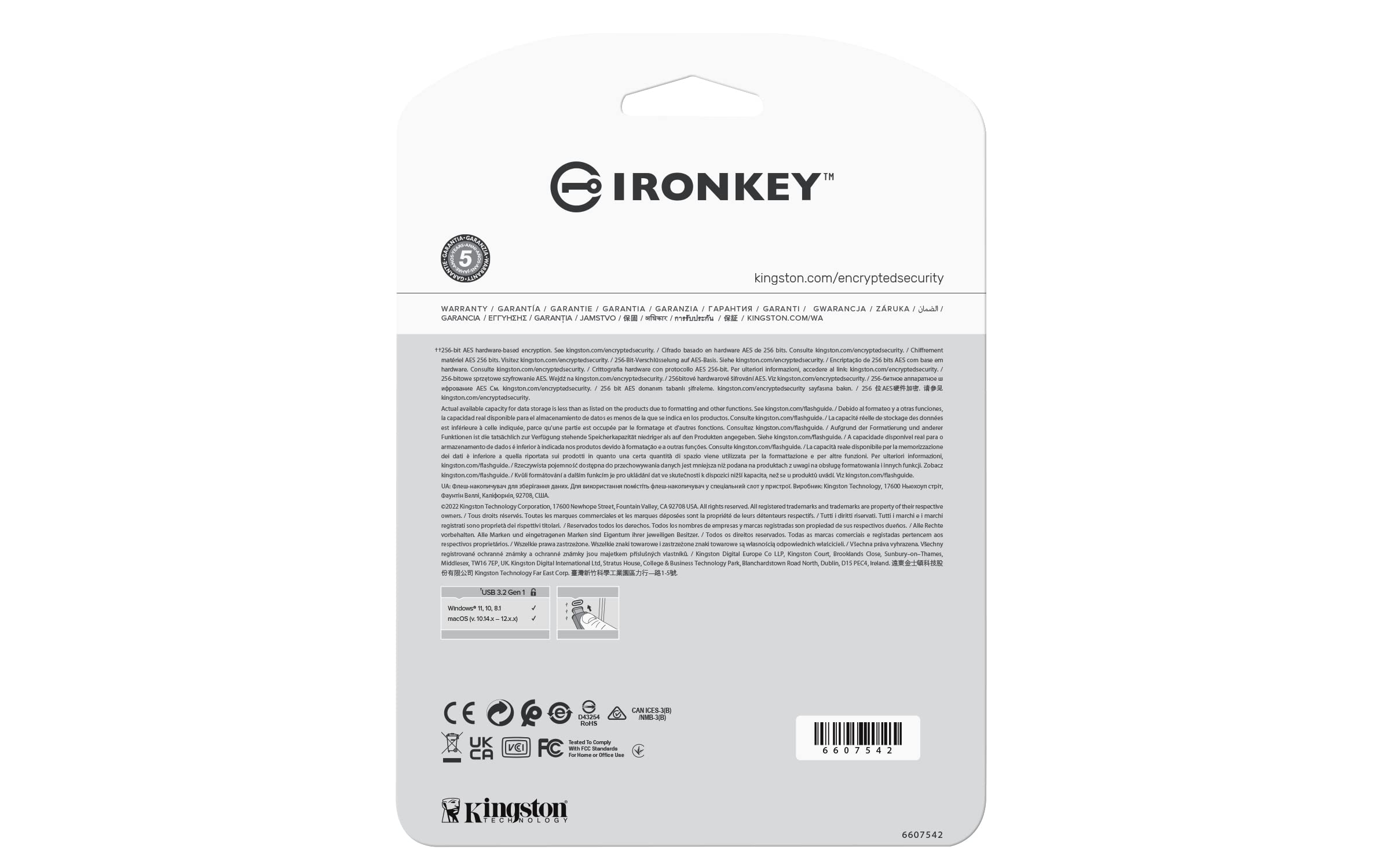 Foto 6 pulgar | Memoria Flash Kingston Ironkey Vault Privacy 50 32GB USB - Venta Internacional