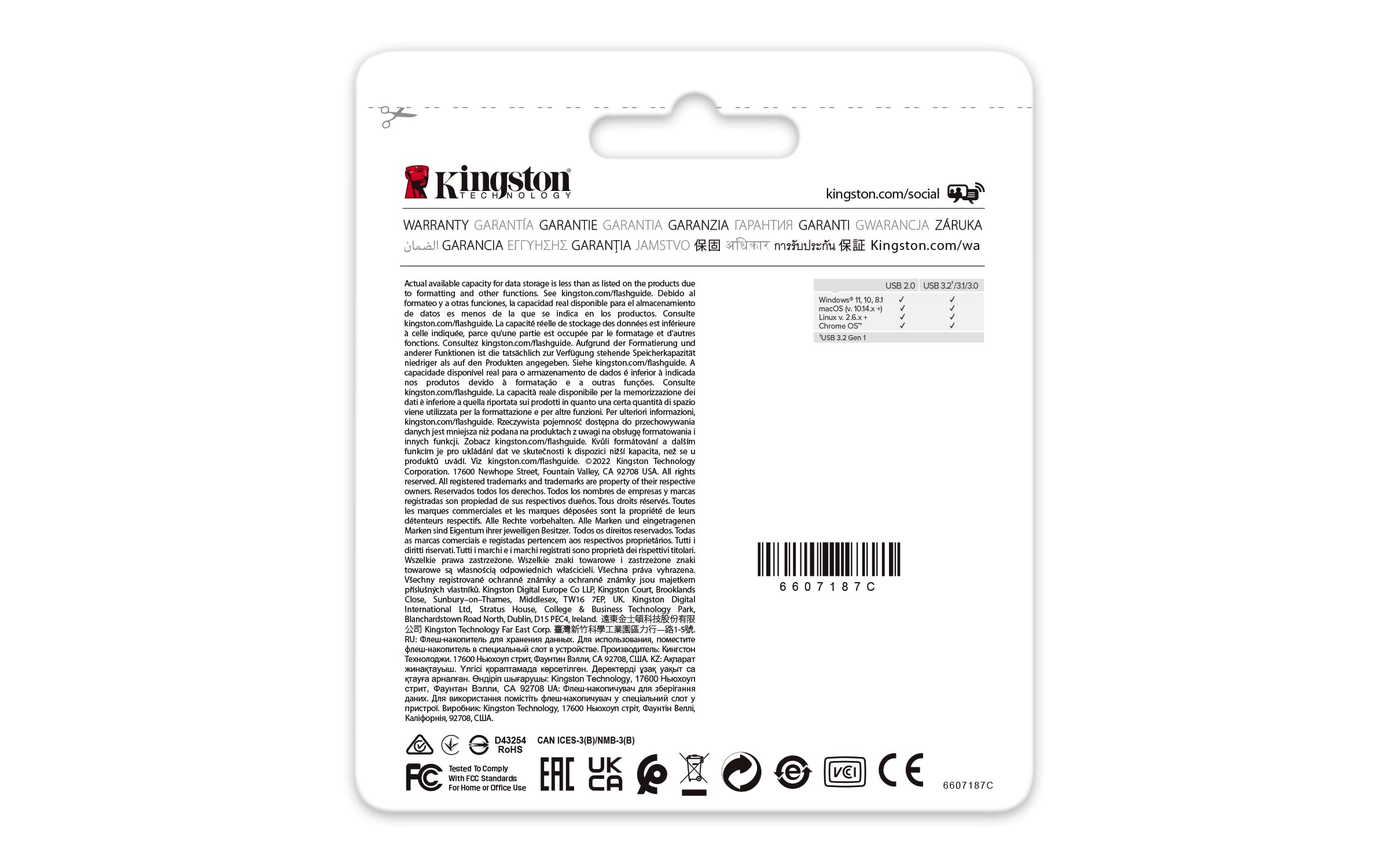 Foto 7 | Memoria USB Kingston 64 GB - Venta Internacional