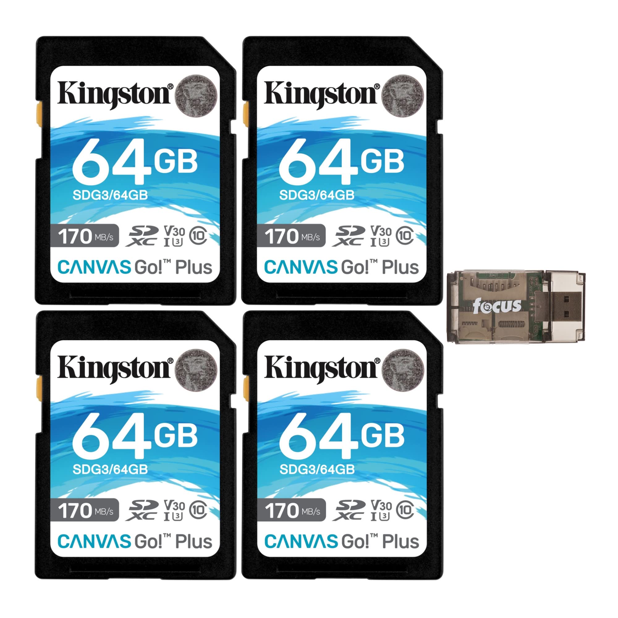 Foto 2 pulgar | Tarjeta De Memoria Kingston Canvas Go Plus 64gb Sdxc 170mb/s - Venta Internacional.