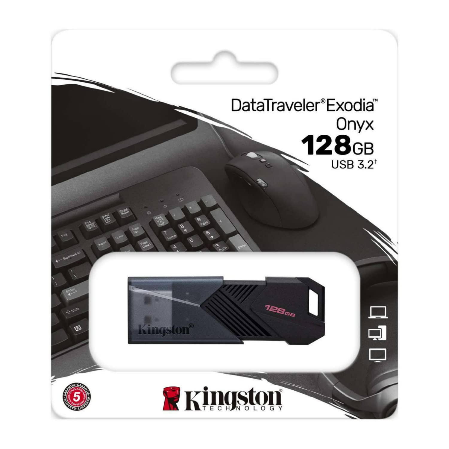 Foto 8 pulgar | Unidad Flash Usb Kingston Datatraveler Exodia Onyx 128 Gb X20 - Venta Internacional.