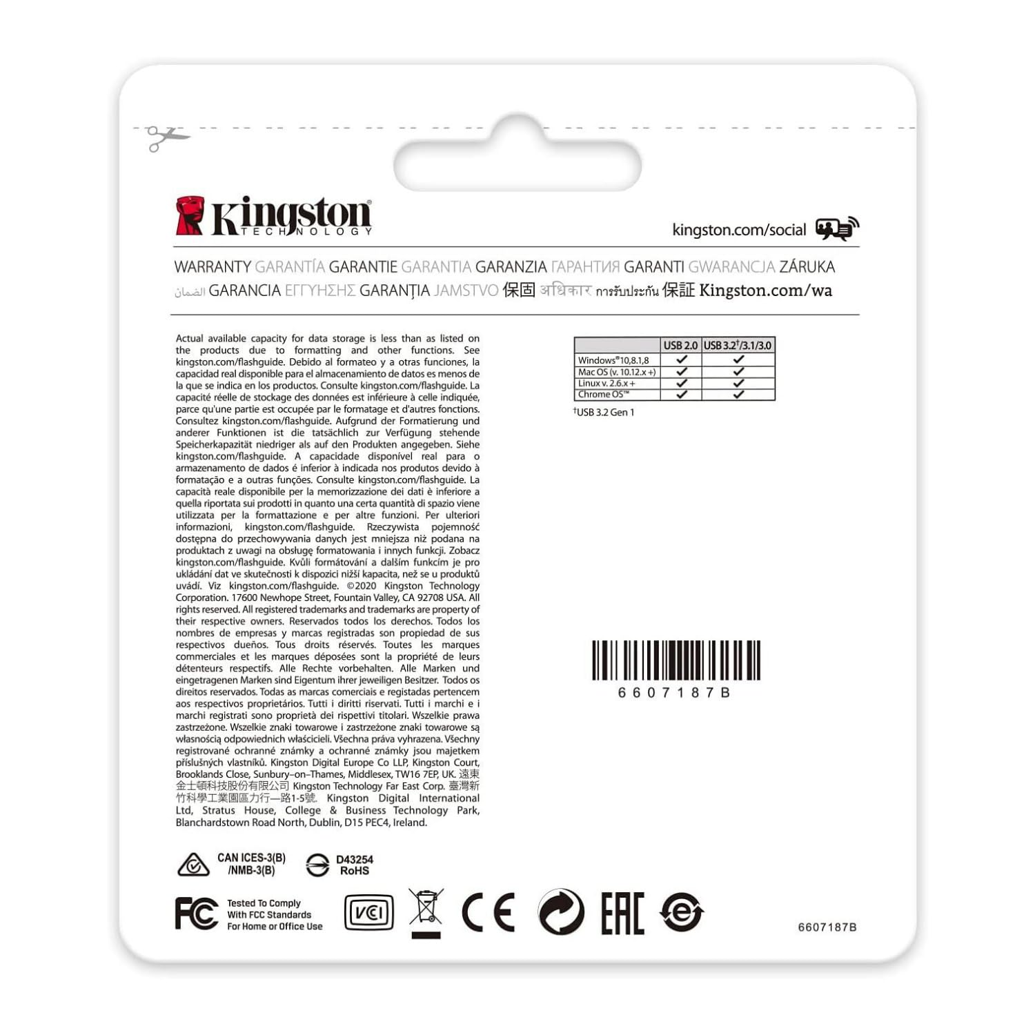 Foto 6 pulgar | Unidad Flash Kingston Datatraveler Kyson 256 Gb Usb 3.2 - Venta Internacional.