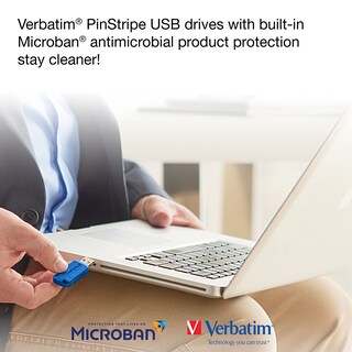Foto 3 | Unidad Flash Usb Verbatim Pinstripe De 8 Gb Usb 2.0, Paquete De 5 - Venta Internacional.