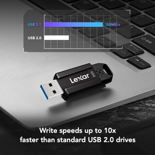 Foto 4 | Unidad Flash Lexar Jumpdrive S80 256gb Usb 3.2 Gen 1 Negra - Venta Internacional.
