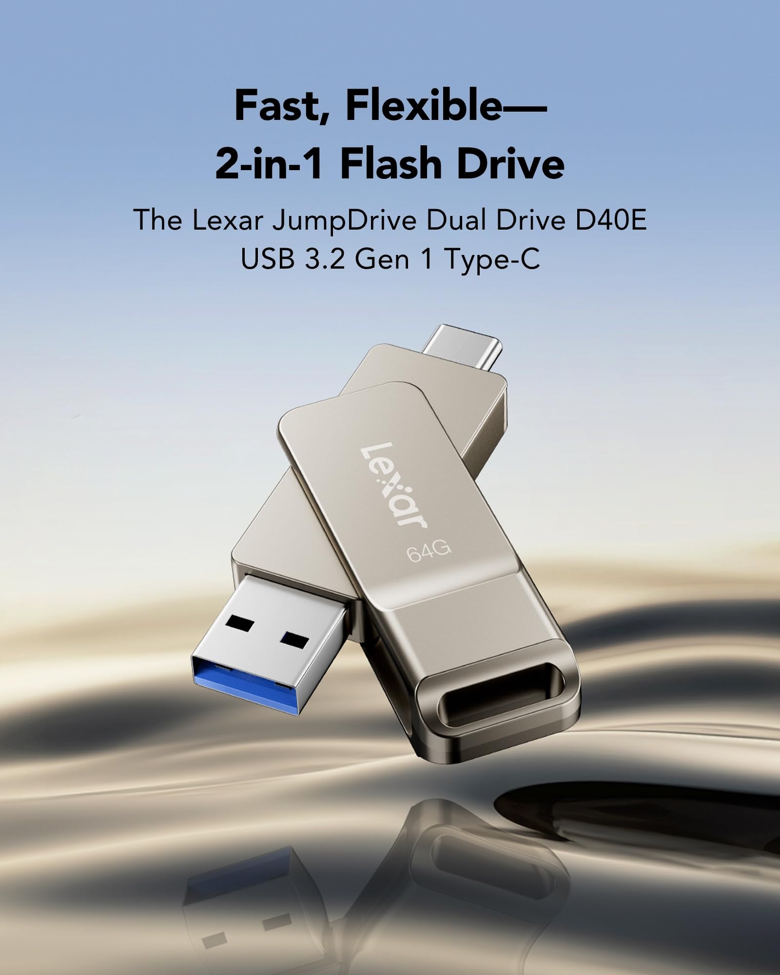 Foto 4 pulgar | Unidad Flash Usb Lexar D40e 64 Gb Usb 3.2 Gen 1 Tipo C - Venta Internacional.