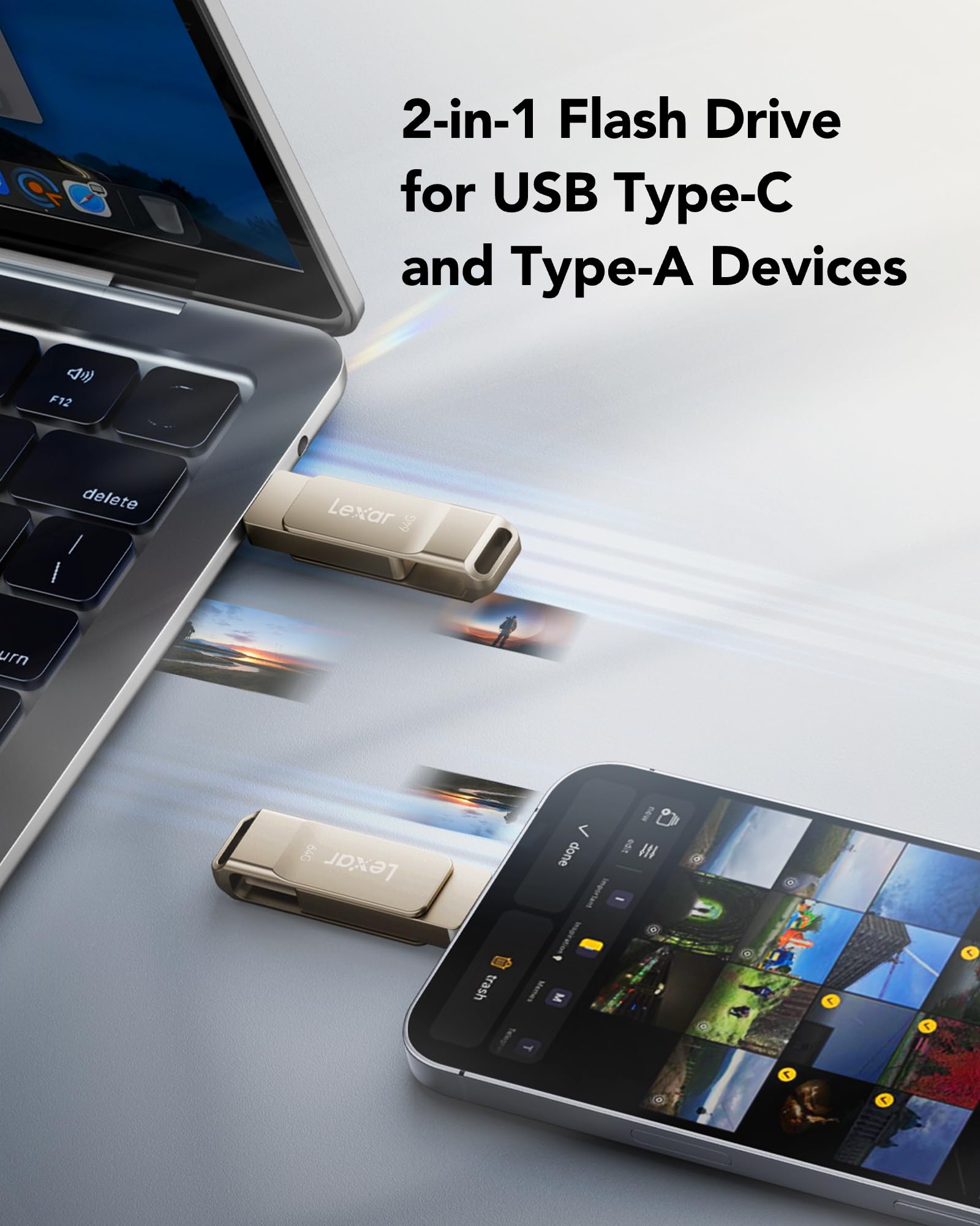 Foto 5 pulgar | Unidad Flash Usb Lexar D40e 64 Gb Usb 3.2 Gen 1 Tipo C - Venta Internacional.