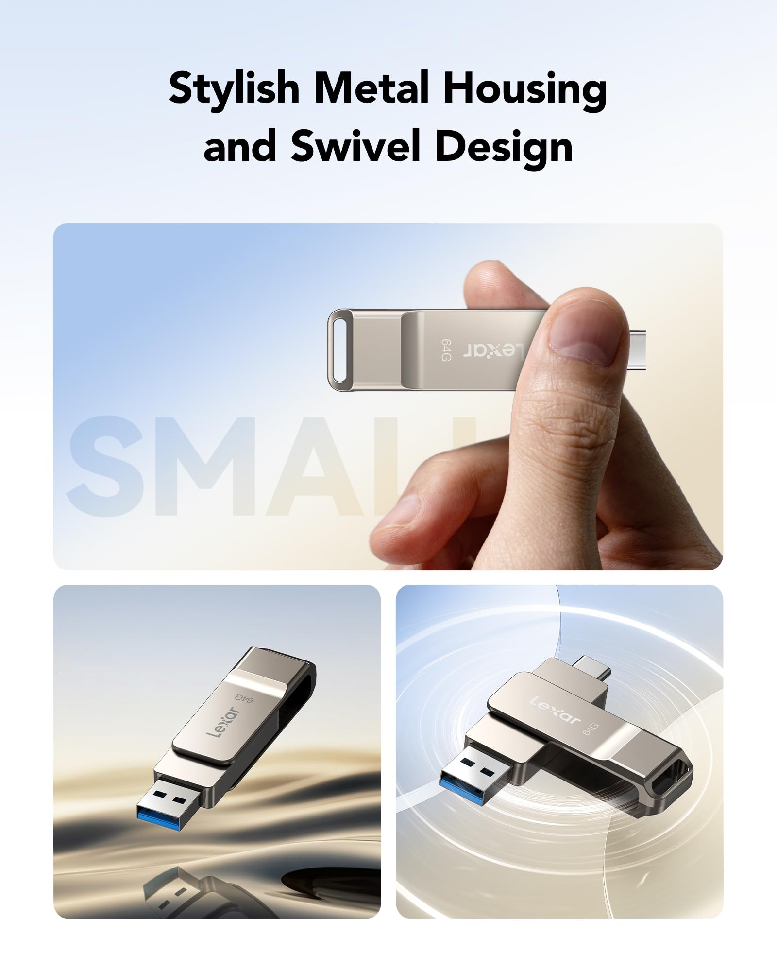 Foto 6 pulgar | Unidad Flash Usb Lexar D40e 64 Gb Usb 3.2 Gen 1 Tipo C - Venta Internacional.