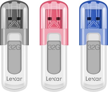 Foto 1 | Unidad Flash Lexar Jumpdrive V100 32 Gb Usb 3.2 Gen 1, Paquete De 3 - Venta Internacional.