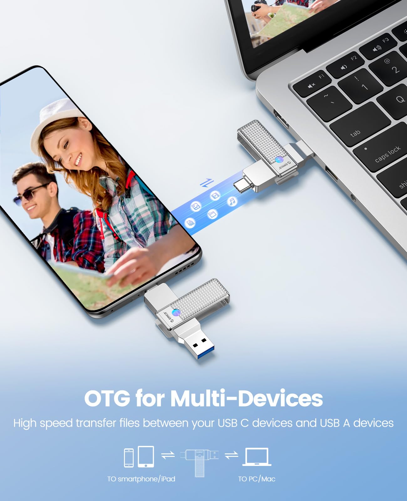 Foto 5 pulgar | Unidad Flash Orico De 128 Gb Ufsd Usb-c 3.2 Gen 1 Para Macbook - Venta Internacional.