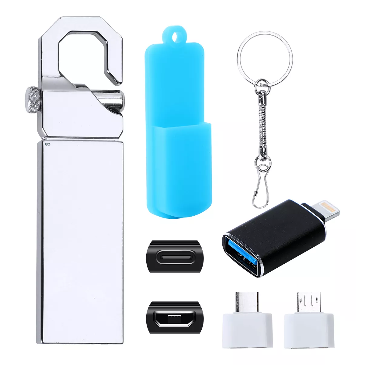 Memoria Usb 2tb Alta Velocidad 3.1 (2000 Gb) Eo Safe Imports Esi-20090 Plata