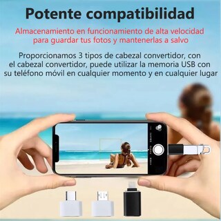 Foto 2 | Memoria Usb 2tb Alta Velocidad 3.1 (2000 Gb) Eo Safe Imports Esi-20090 Plata