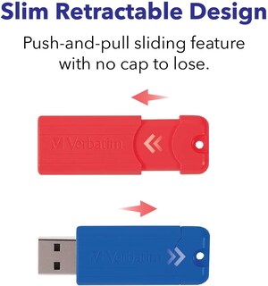 Foto 5 | Unidad Flash Verbatim Pinstripe De 32 Gb Usb 3.2 Gen 1 Paquete De 5 - Venta Internacional.