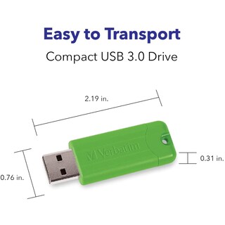 Foto 6 | Unidad Flash Verbatim Pinstripe De 32 Gb Usb 3.2 Gen 1 Paquete De 5 - Venta Internacional.