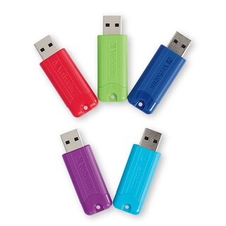 Foto 1 | Unidad Flash Verbatim Pinstripe De 64 Gb Usb 3.2 Gen 1 Paquete De 5 - Venta Internacional.