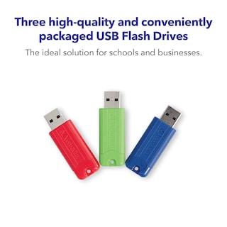 Foto 3 | Unidad Flash Verbatim Pinstripe De 128 Gb Usb 3.2 Gen 1 Paquete De 3 - Venta Internacional.